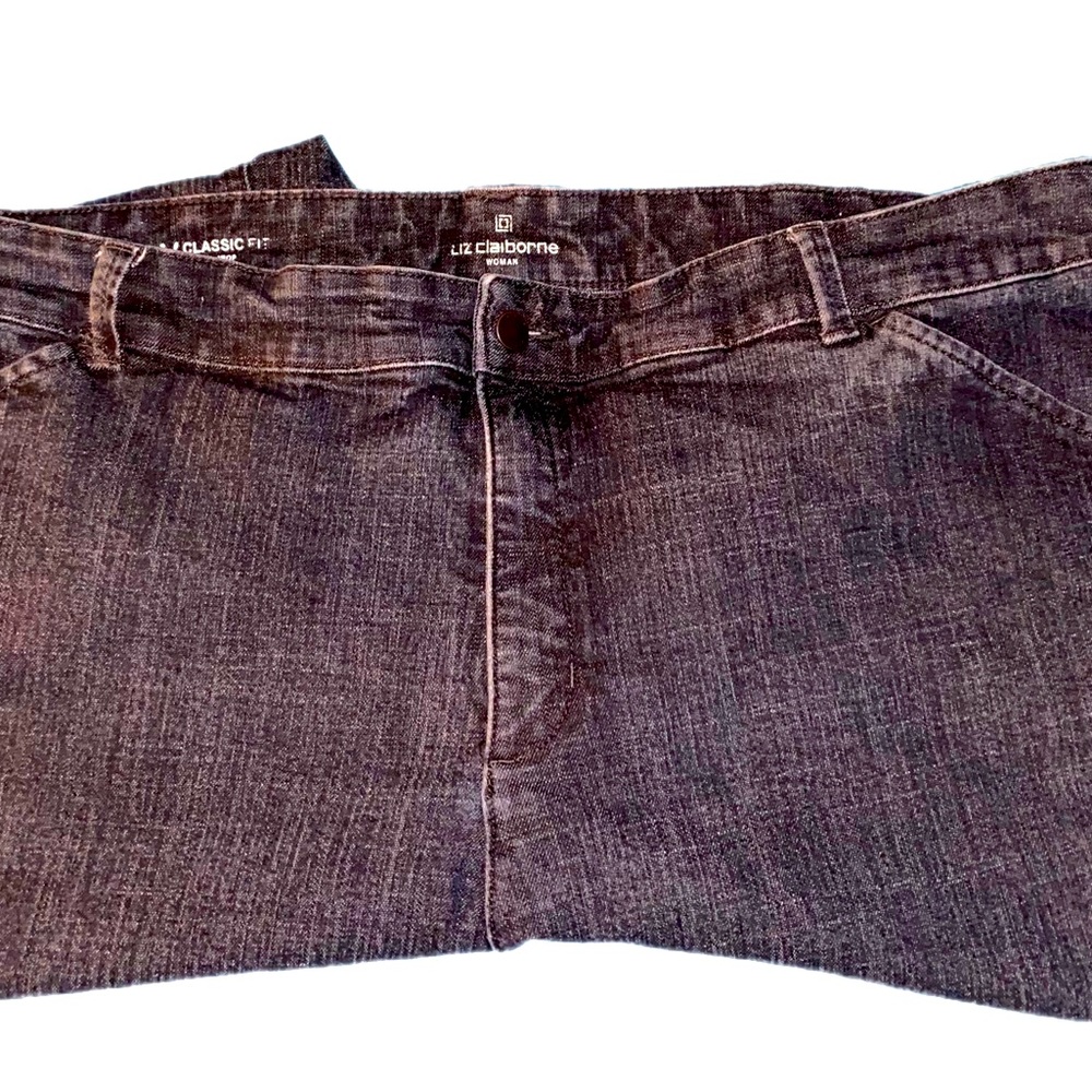 Liz Claiborne classic fit crop jeans size 24W